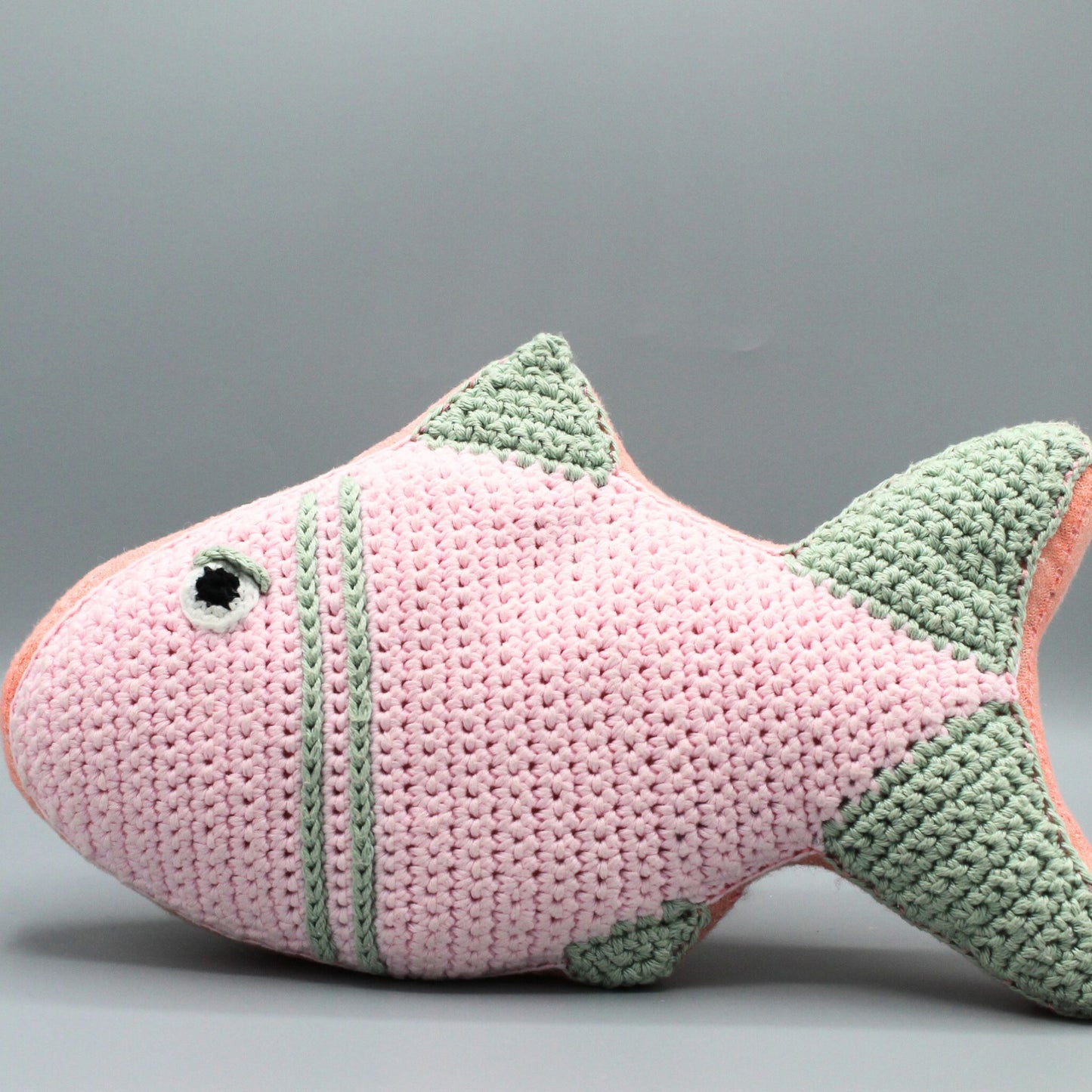 Fisch Kissen Häkelanleitung