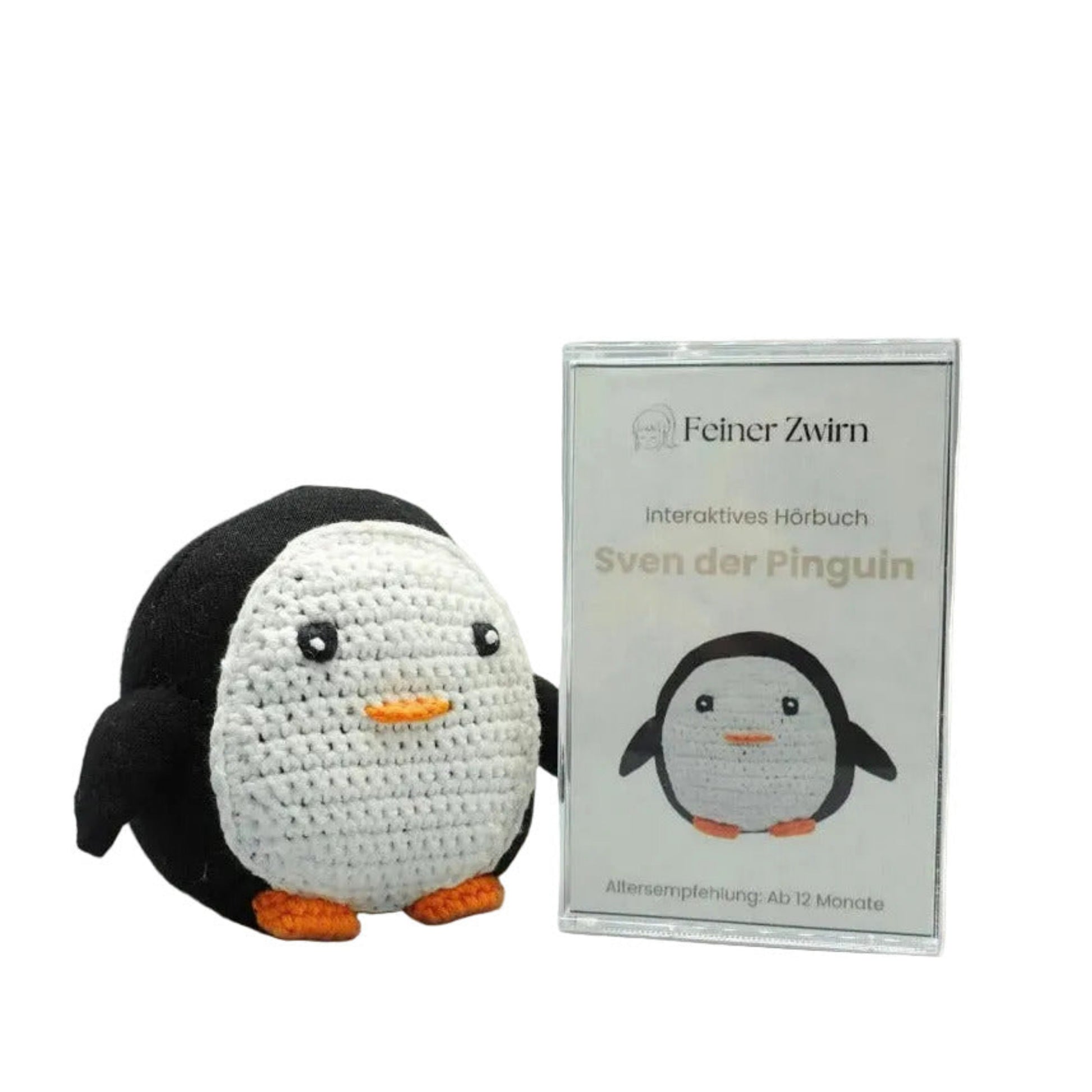 Baby Kuscheltier Pinguin mit gratis Hörbuch - Komplettset für Kleinkinder